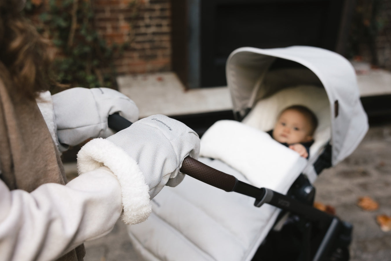 UPPAbaby car seat base and ride-along board in Brentwood CA showroom