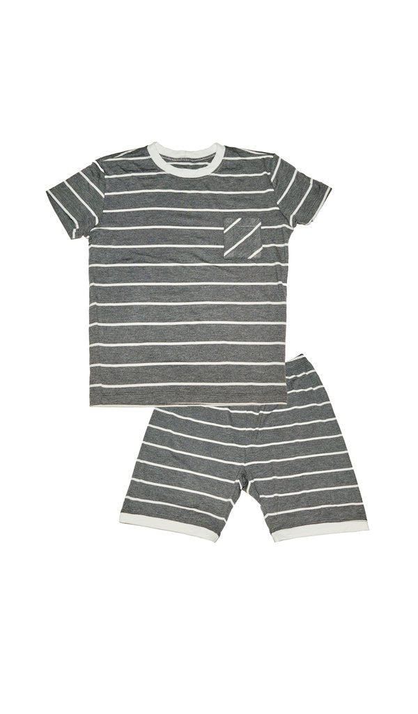 Everly Grey Charcoal Aydenne Pajama Short Set
