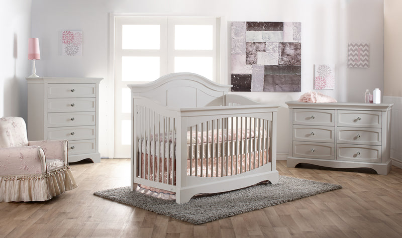 Pali Enna 3 Piece Nursery Set - Forever Crib + Double Dresser + Chest