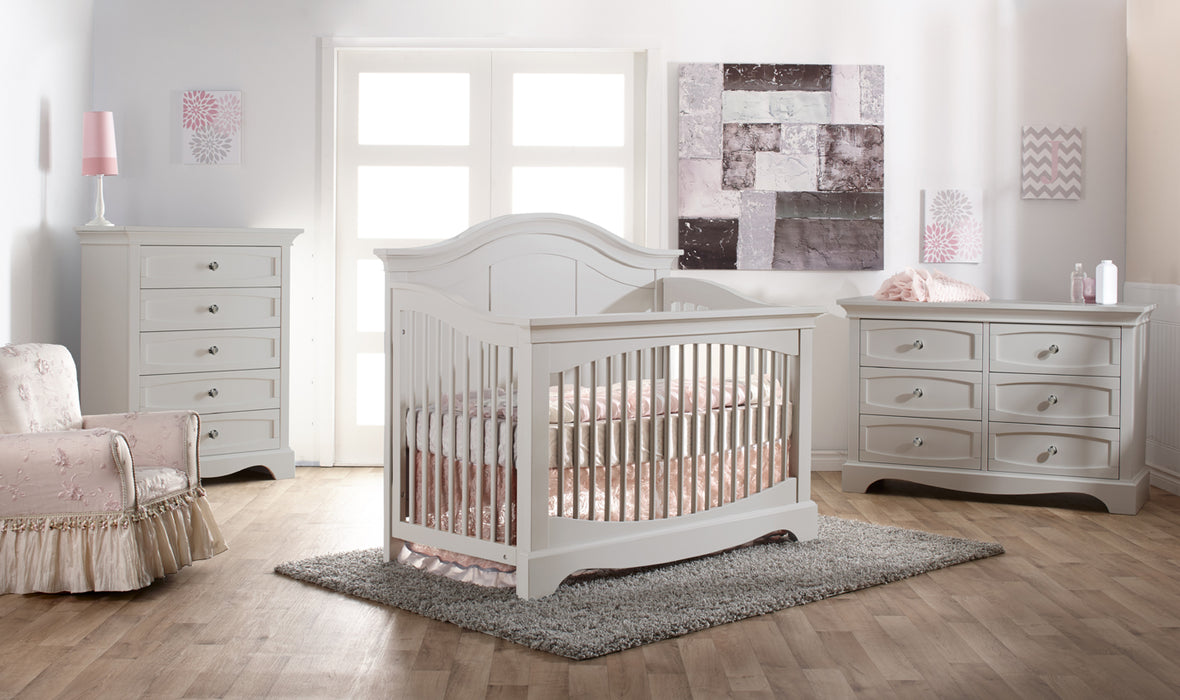 Pali Enna 3 Piece Nursery Set - Forever Crib + Double Dresser + Chest