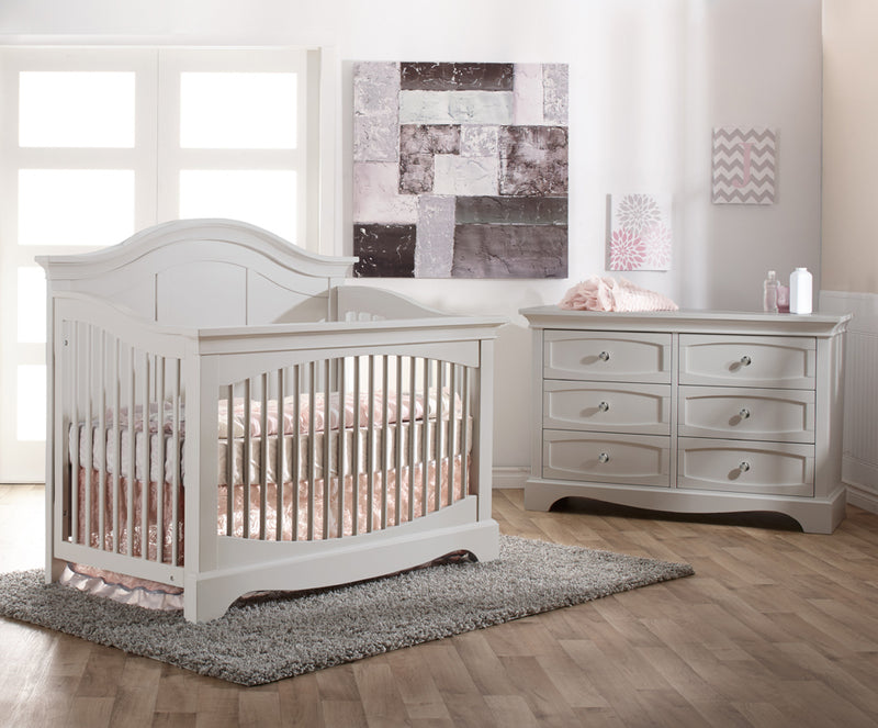 Pali Enna 2 Piece Nursery Set - Forever Crib + Double Dresser