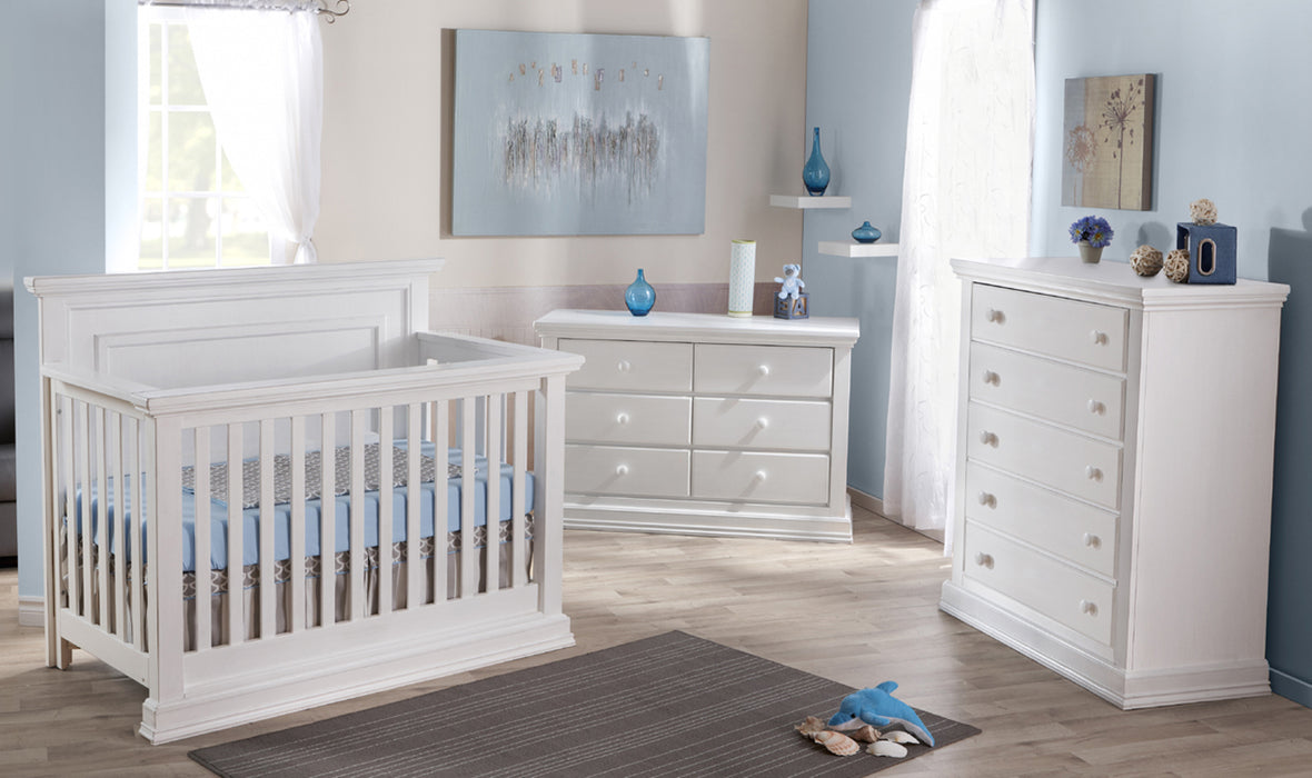 Pali Modena 3 Piece Nursery Set - Forever Crib + Double Dresser + Chest