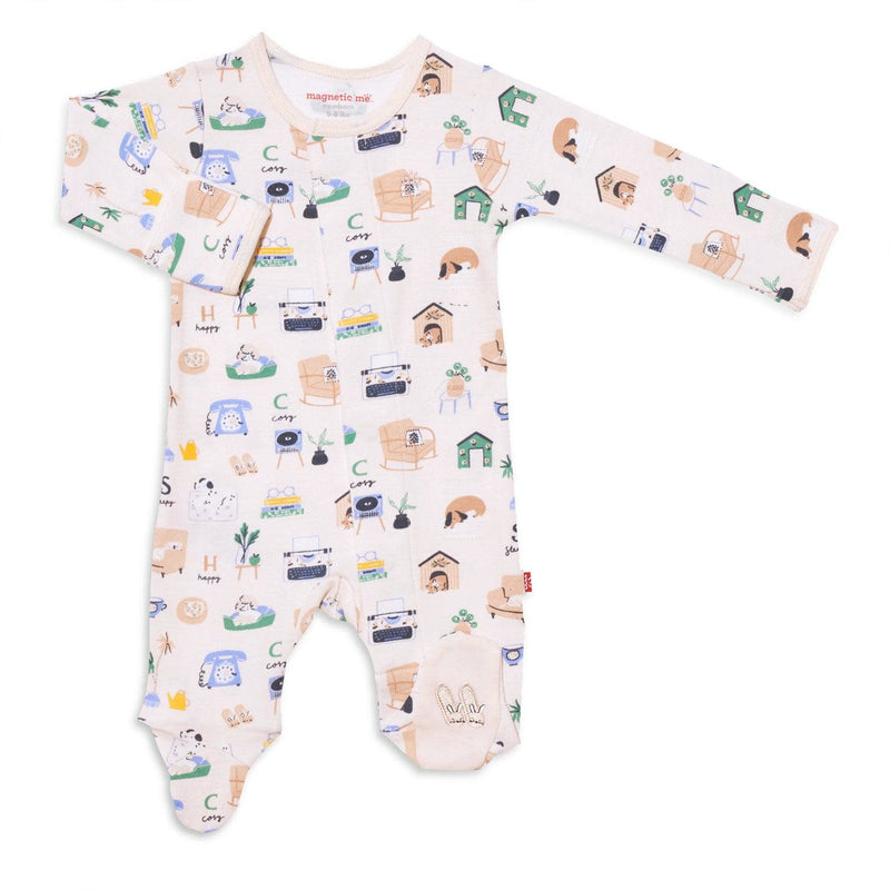 Magnetic Me Cozy Days Organic Cotton Magnetic Footie