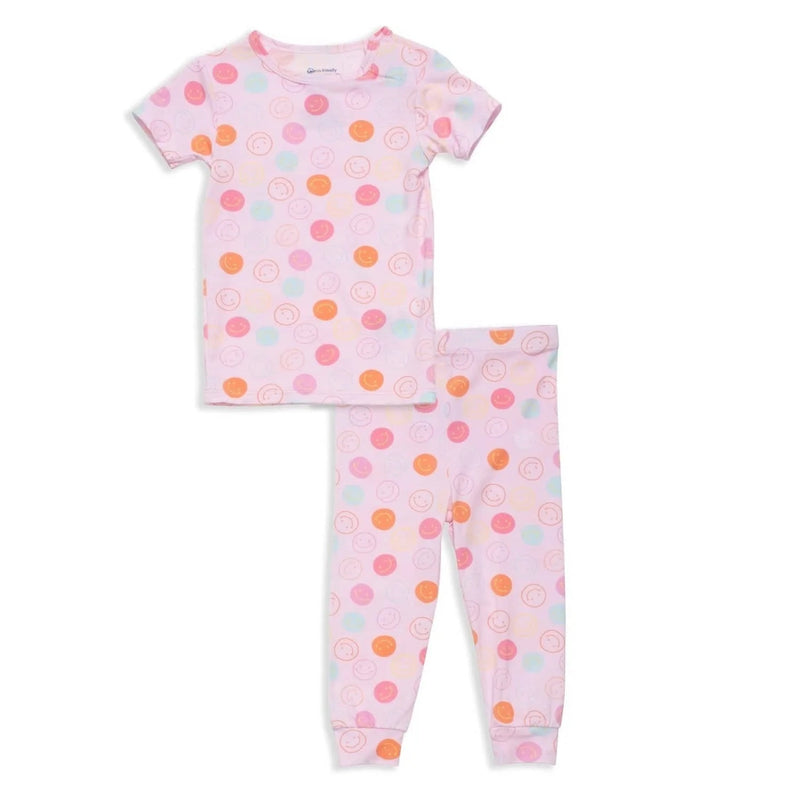 Magnetic Me Pink Smile Modal Magnetic Kids Pajama Set