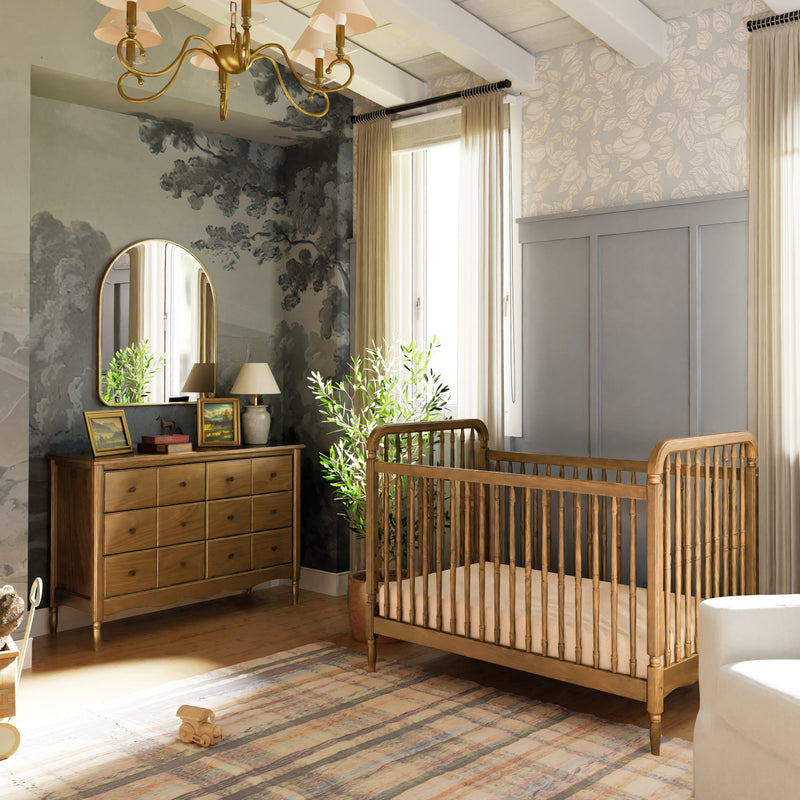 Namesake Liberty 2 Piece Nursery Set - Convertible Crib + Double Dresser