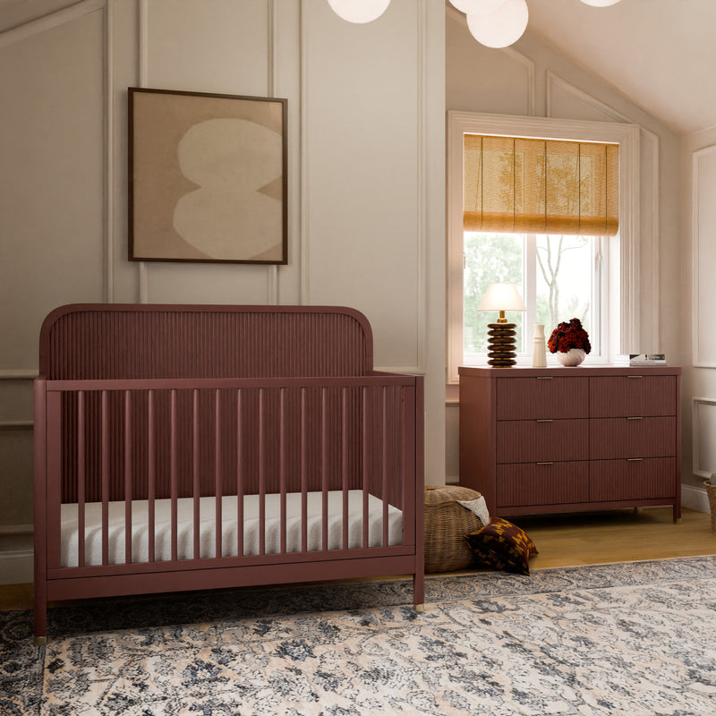 Namesake Brimsley 2 Piece Nursery Set - 4-N-1 Convertible Crib + Double Dresser