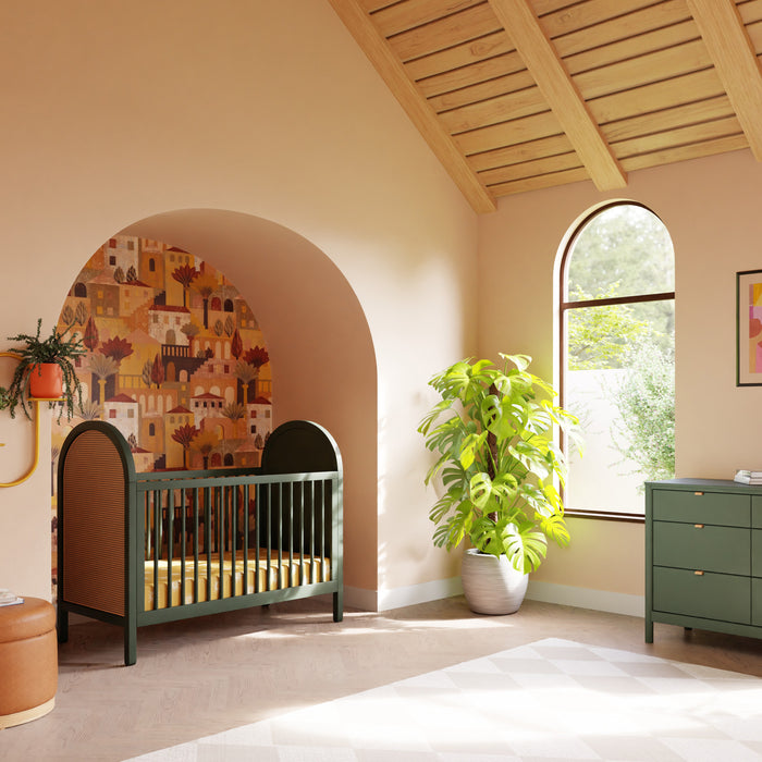Babyletto Bondi 2 Piece Nursery Set - 3-N-1 Convertible Crib + Double Dresser