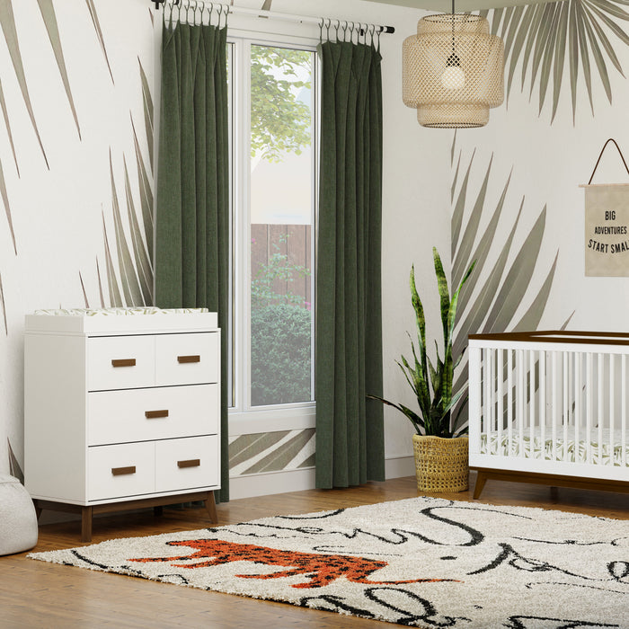 Babyletto Scoot 2 Piece Nursery Set - 3-N-1 Convertible Crib + 3 Drawer Dresser