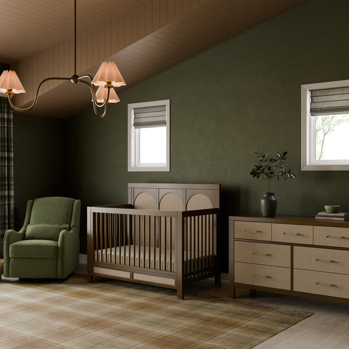 Namesake Eloise 2 Piece Nursery Set - Convertible Crib + Double Dresser