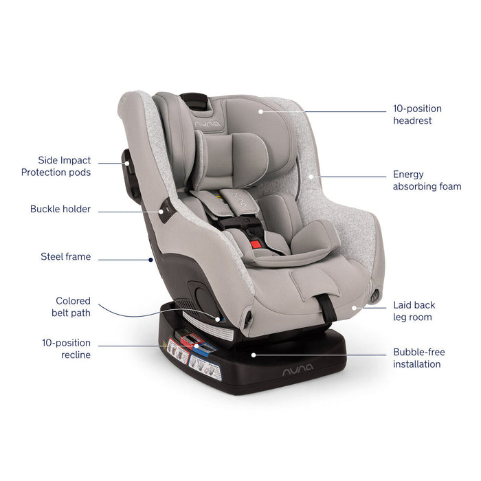 Nuna RAVA Convertible Car Seat | Sterling