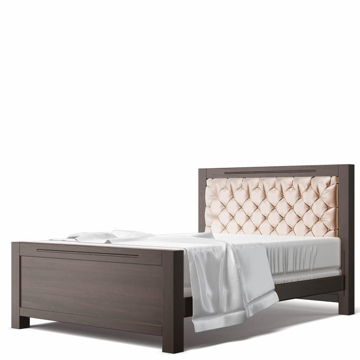 Romina Furniture Ventianni Full Bed w/ Tufted Headboard