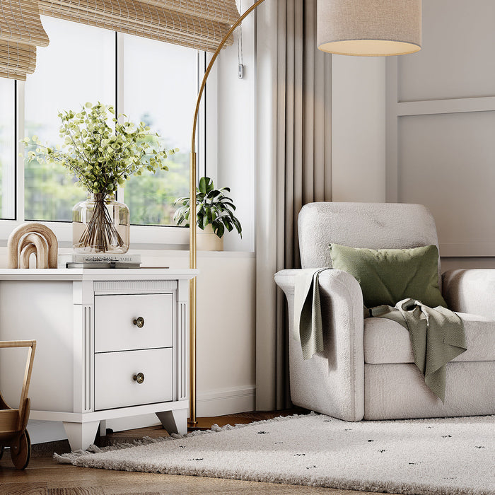 Silva Furniture Edison Nightstand | Nursery Side Table
