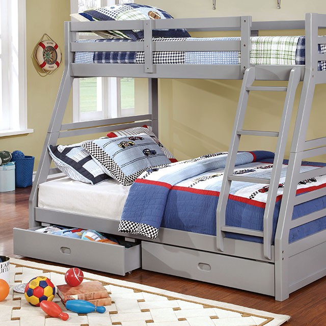 Furniture of America California III Twin/Full Bunk Bed