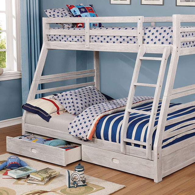 Furniture of America California III Twin/Full Bunk Bed