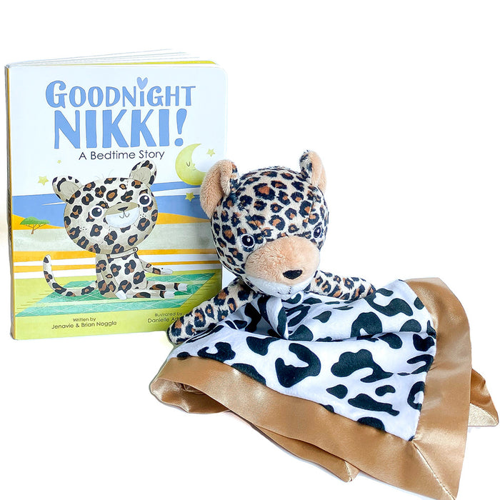 Frankie Dean Nikki the Leopard Dream Blanket + Bedtime Book