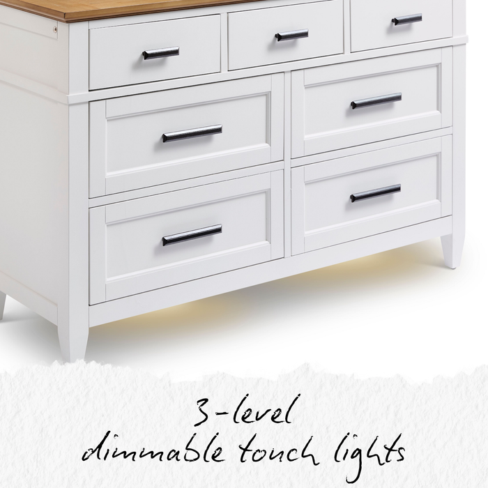 Heritage House Artisan 7-Drawer Dresser with Lights