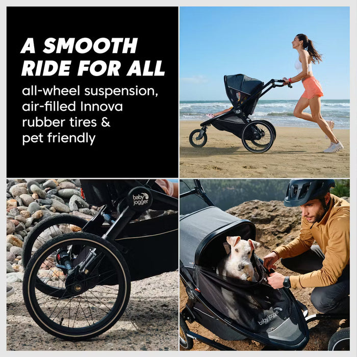 Baby Jogger City Prix Jogger + BIke Trailer + Shield Bundle