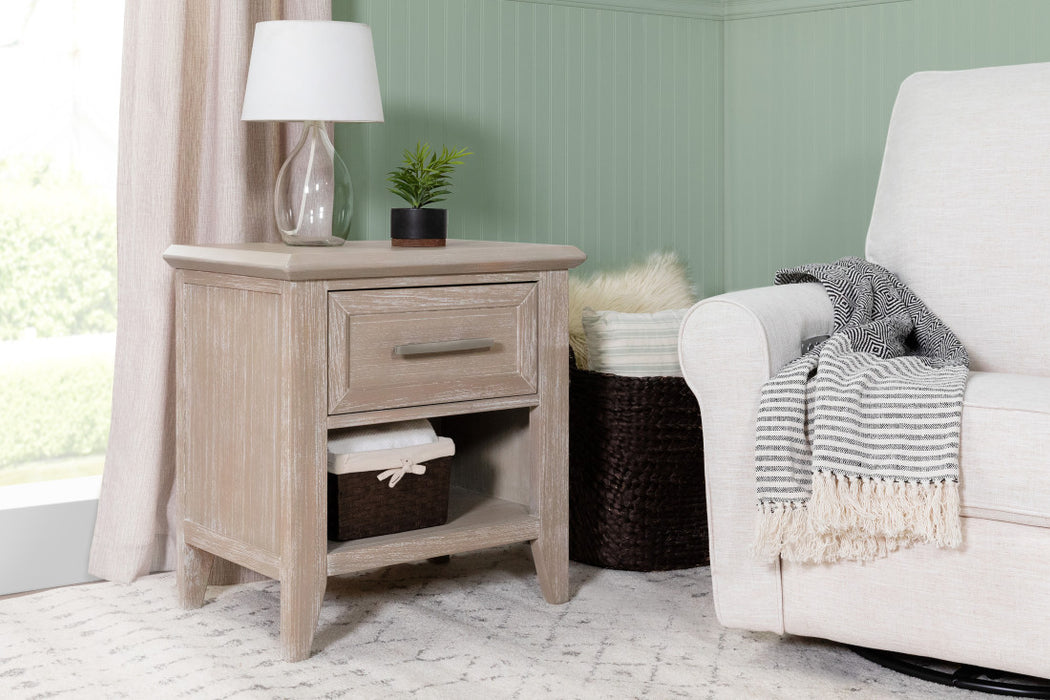 Monogram by Namesake Beckett Rustic Nightstand, Sandbar