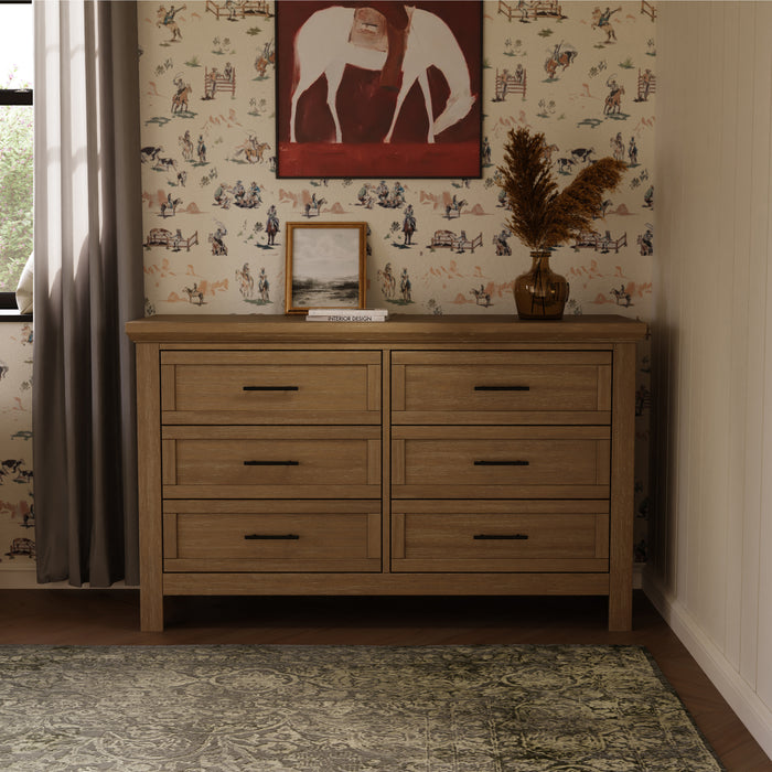 Monogram by Namesake Emory 4 Piece Nursery Set -  Convertible Crib + Double Dresser + Chest + Nightstand