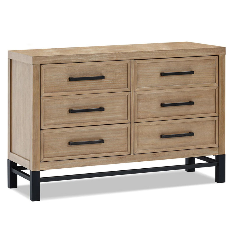Monogram by Namesake Newbern 2 Piece Nursery Set - Convertible Crib + Double Dresser