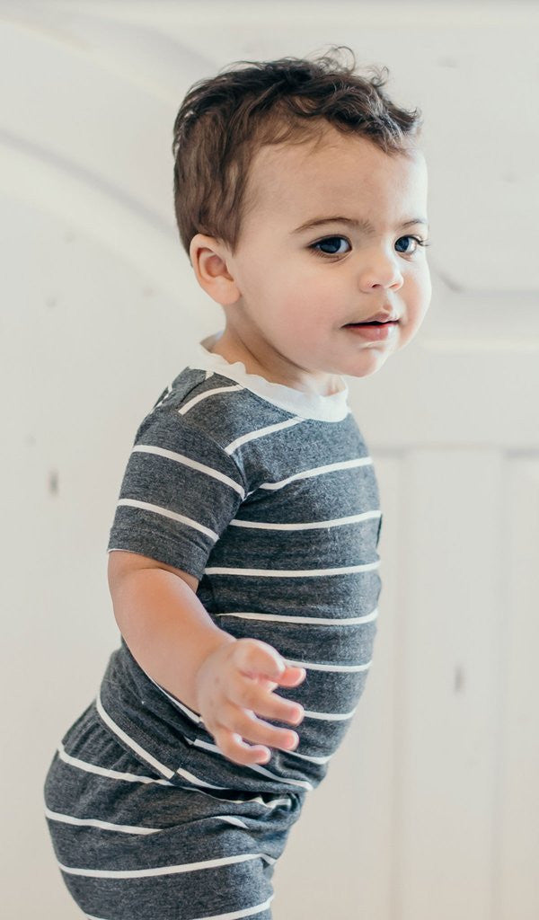 Everly Grey Charcoal Aydenne Pajama Short Set