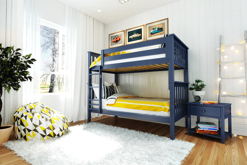 Jackpot Kids Bristol 1 Twin Bunk Bed with Ladder