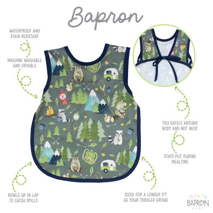 BapronBaby Camping Bears Toddler Bapron, 6M - 3T
