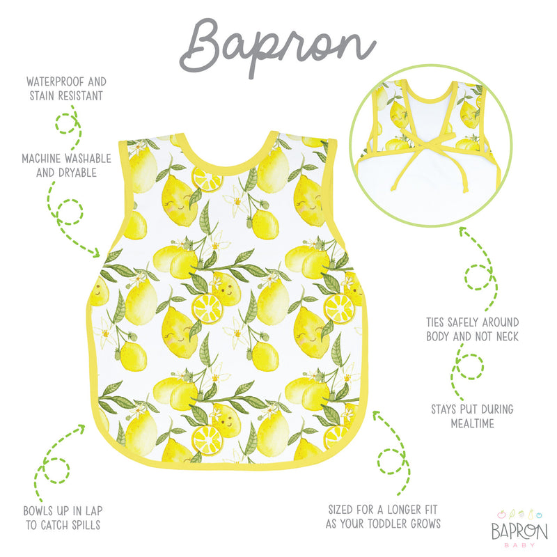BapronBaby Fresh Lemon Toddler Bapron, 6M - 3T