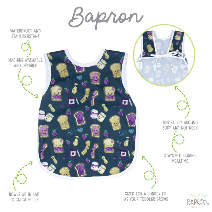 BapronBaby PBJ Pals Toddler Bapron, 6M - 3T