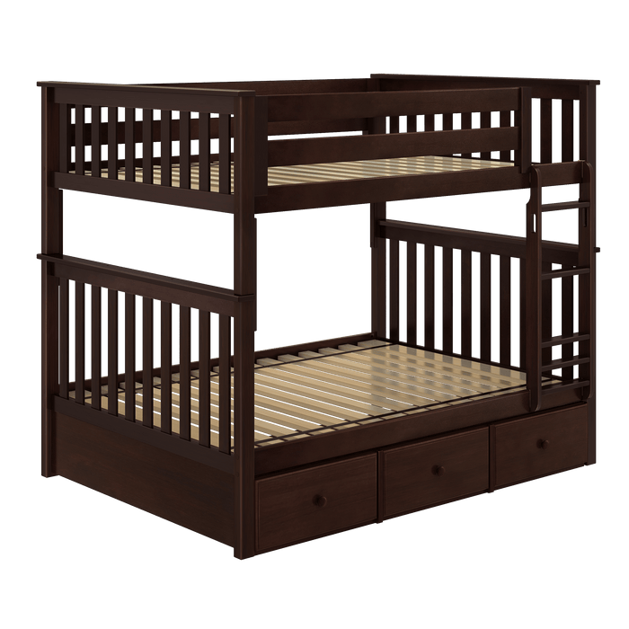 Jackpot Kids Cambridge Full Bunk Bed with Ladder