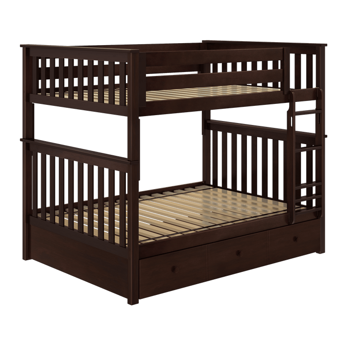 Jackpot Kids Cambridge Full Bunk Bed with Ladder