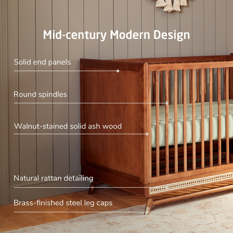 Maxi-Cosi Nursery Everheart 4-in-1 Convertible Crib with Toddler Bed/Daybed Conversion Kit