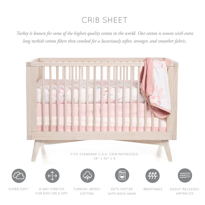 Oilo Prim Jersey Crib Sheet