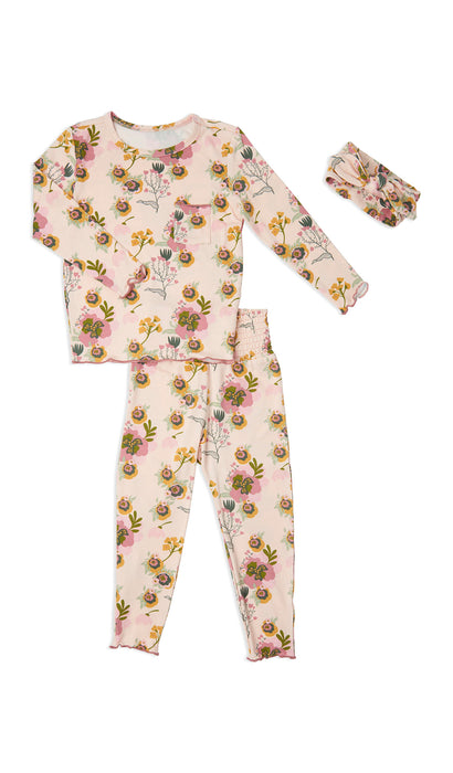 Everly Grey Camellia Charlie Kids Pajama Pant Set