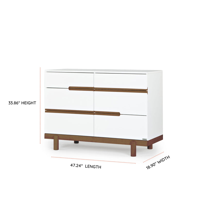 Dadada Baby Bliss 6-Drawer Nursery Dresser