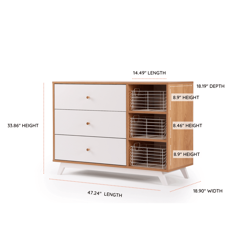 Dadada Baby Central Park 3-Drawer Dresser