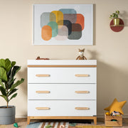 Dadada Baby Lala Little 3-Drawer Dresser in modern nursery setting