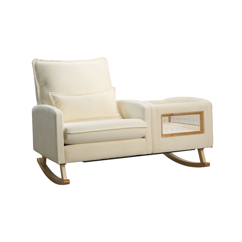 Appleseed Dakota Rocker Bassinet – 2-in-1 Nursery Chair & Bassinet