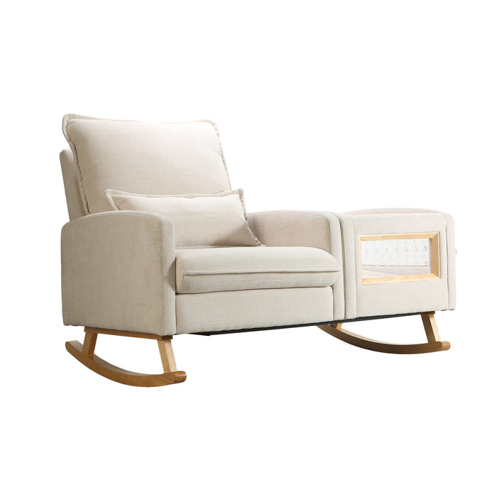 Appleseed Dakota Rocker Bassinet – 2-in-1 Nursery Chair & Bassinet