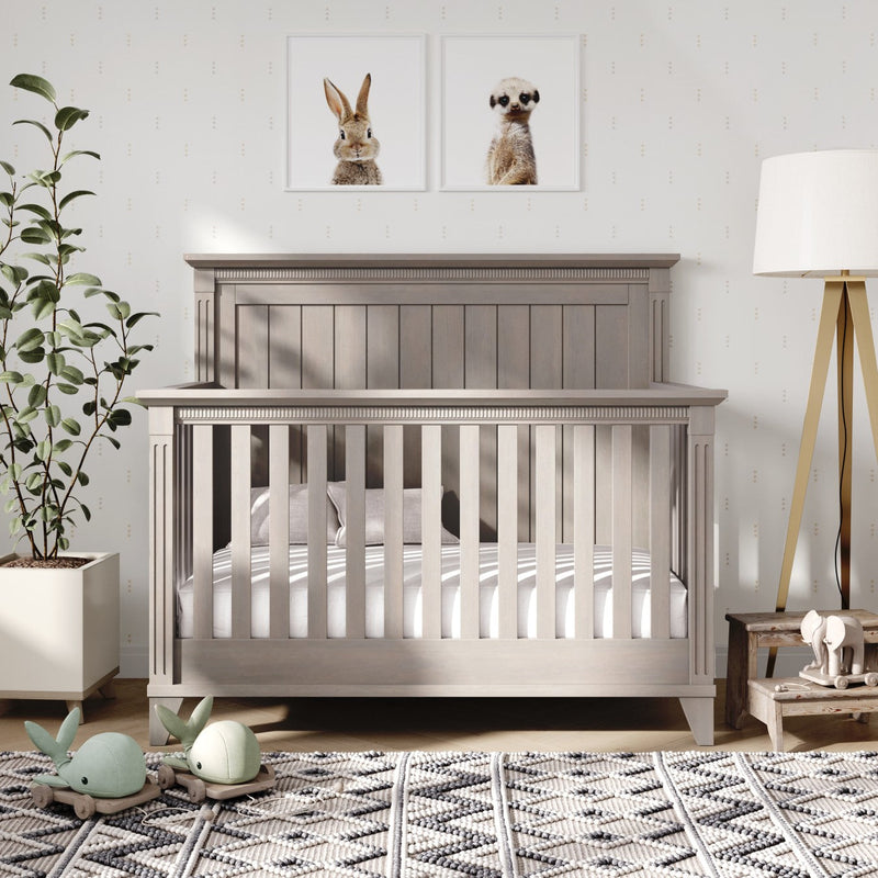 Silva Furniture Edison Crib | 4-in-1 Convertible | Solid Wood