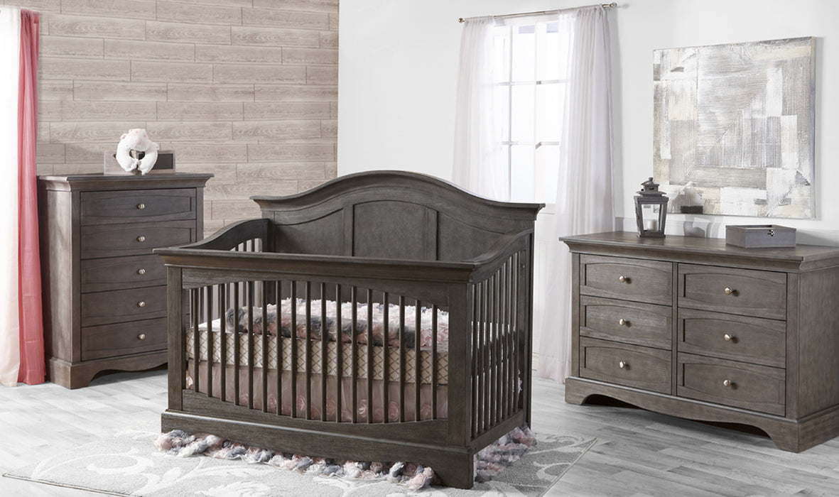 Pali Enna 3 Piece Nursery Set - Forever Crib + Double Dresser + Chest
