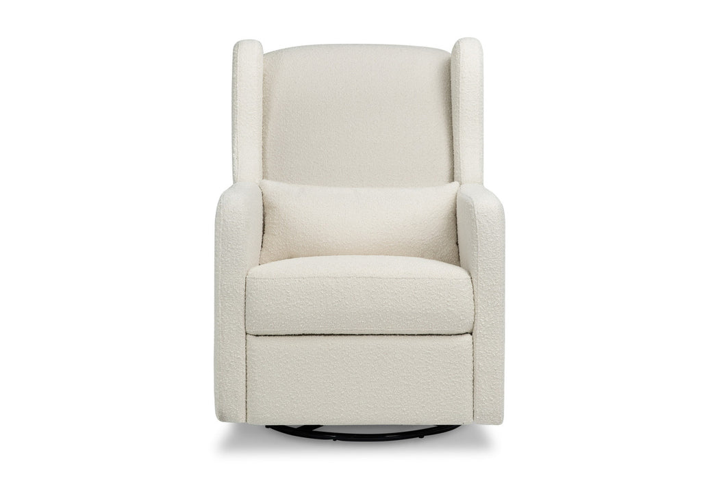 Davinci Arlo Recliner and Swivel Glider in Ivory Boucle