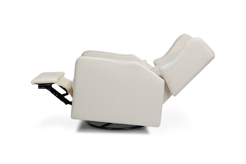 Davinci Arlo Recliner and Swivel Glider in Ivory Boucle