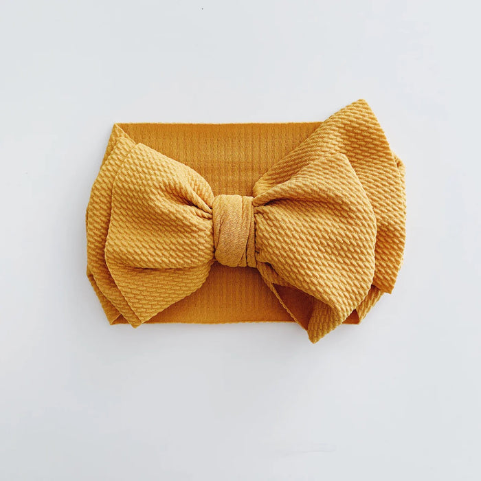 Sugar + Maple Waffle Bow Headwrap
