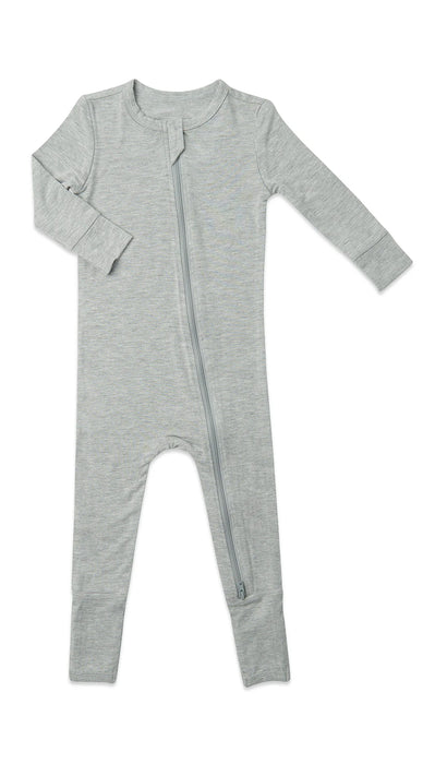 Everly Grey Heather Grey Solid Convertible Romper