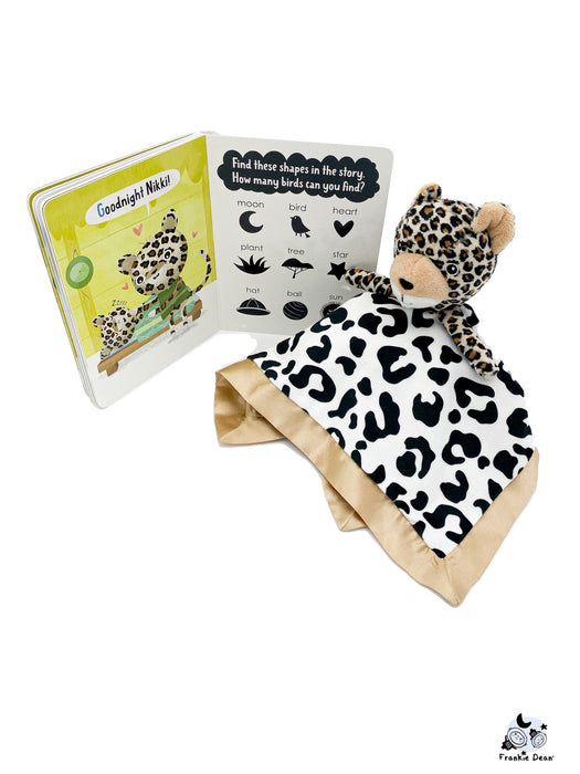 Frankie Dean Nikki the Leopard Dream Blanket + Bedtime Book