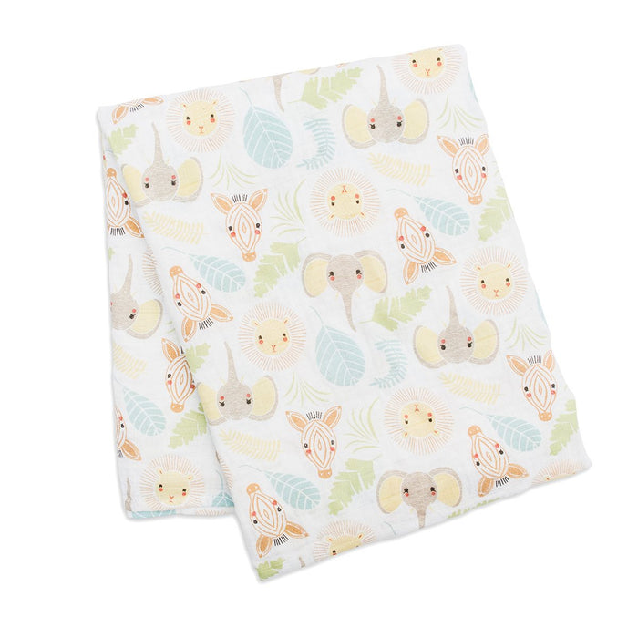 Lulujo Jungle Safari Cotton Swaddle Blanket