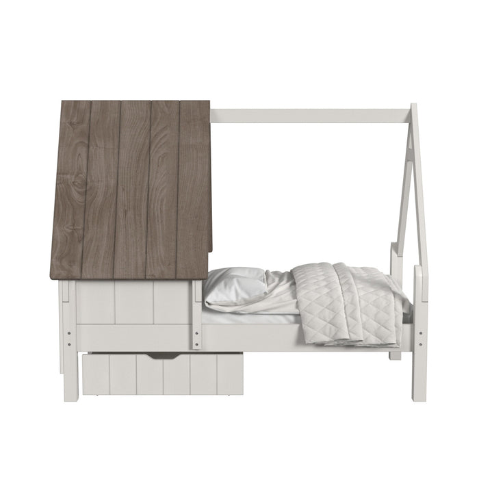 Westwood Lodge Twin Bed w/ Half Roof & Window