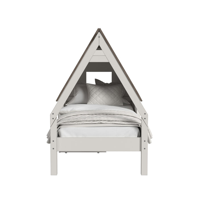 Westwood Lodge Twin Bed w/ Half Roof & Window