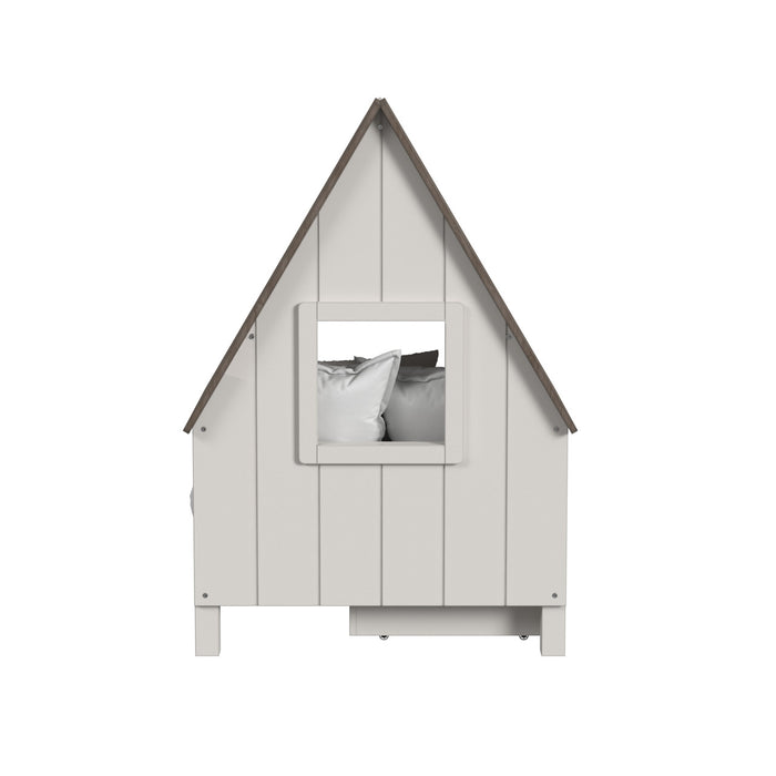 Westwood Lodge Twin Bed w/ Half Roof & Window